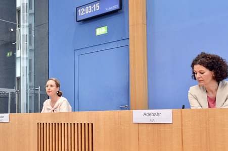 Regierungspressekonferenz zum aktuellen Corona-Sachstand in Berlin