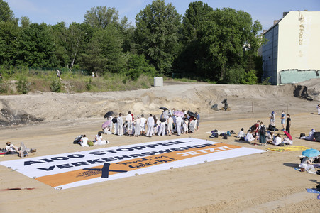 Besetzung der A100-Baustelle in Berlin