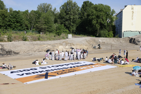 Besetzung der A100-Baustelle in Berlin