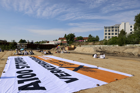 Besetzung der A100-Baustelle in Berlin