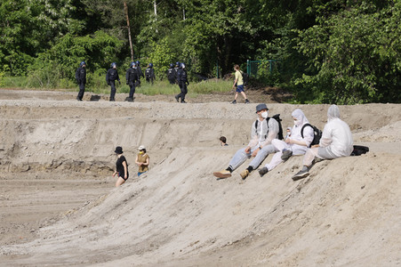 Besetzung der A100-Baustelle in Berlin