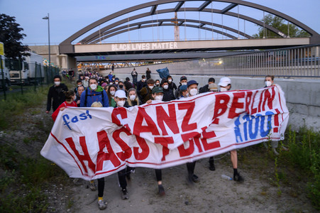 Besetzung der A100-Baustelle in Berlin