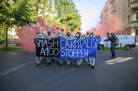 Besetzung der A100-Baustelle in Berlin