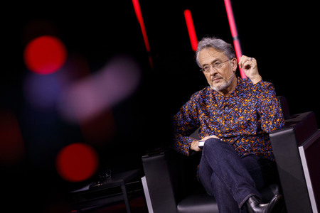 Markus Gabriel und Gert Scobel auf der lit.Cologne 2021 in Köln