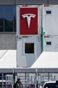 Baustelle der Tesla Gigafactory 4 in Grünheide