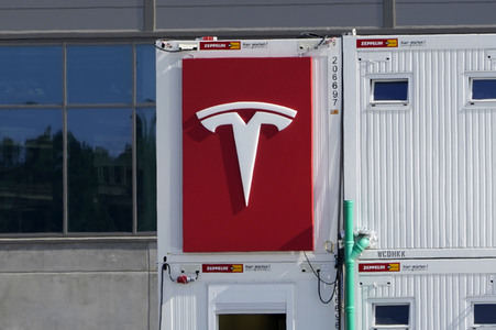 Baustelle der Tesla Gigafactory 4 in Grünheide