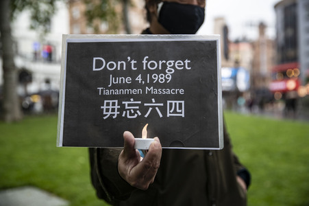 Tian’anmen-Massaker Mahnwache in London