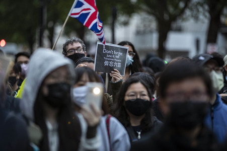 Tian’anmen-Massaker Mahnwache in London