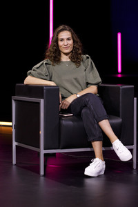 Mona Ameziane, Farah Schäfer, Lea-Lina Oppermann und Luisa Neubauer auf der lit.Cologne 2021 in Köln