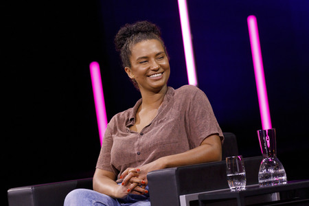 Mona Ameziane, Farah Schäfer, Lea-Lina Oppermann und Luisa Neubauer auf der lit.Cologne 2021 in Köln