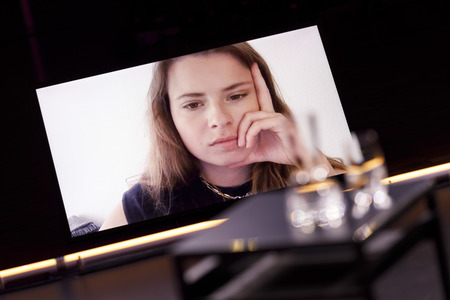 Mona Ameziane, Farah Schäfer, Lea-Lina Oppermann und Luisa Neubauer auf der lit.Cologne 2021 in Köln