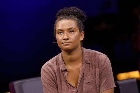 Mona Ameziane, Farah Schäfer, Lea-Lina Oppermann und Luisa Neubauer auf der lit.Cologne 2021 in Köln