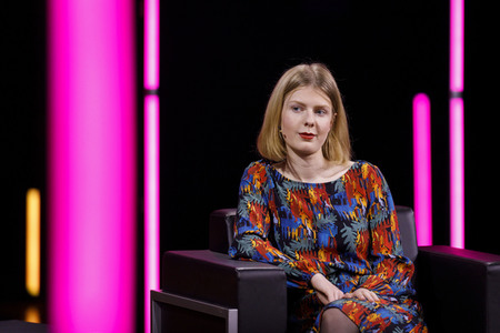 Mona Ameziane, Farah Schäfer, Lea-Lina Oppermann und Luisa Neubauer auf der lit.Cologne 2021 in Köln