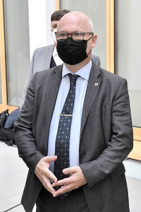 Ankunft zur AfD Pressekonferenz zur Landtagswahl in Sachsen-Anhalt in Berlin