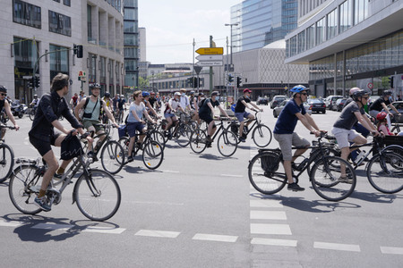 Fahrrad-Demo 'Verkehrswende jetzt' in Berlin