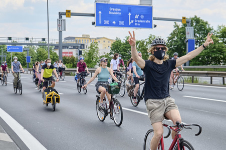 Fahrrad-Demo 'Verkehrswende jetzt' in Berlin