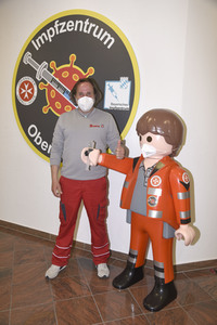 Impfzentrum der Johanniter in Oberhaching