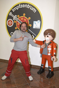 Impfzentrum der Johanniter in Oberhaching