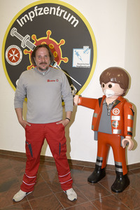 Impfzentrum der Johanniter in Oberhaching