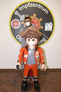 Impfzentrum der Johanniter in Oberhaching