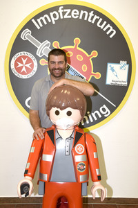 Impfzentrum der Johanniter in Oberhaching