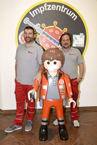 Impfzentrum der Johanniter in Oberhaching