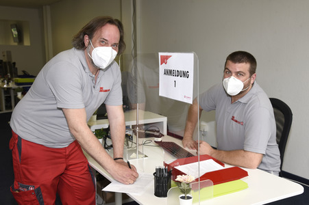 Impfzentrum der Johanniter in Oberhaching