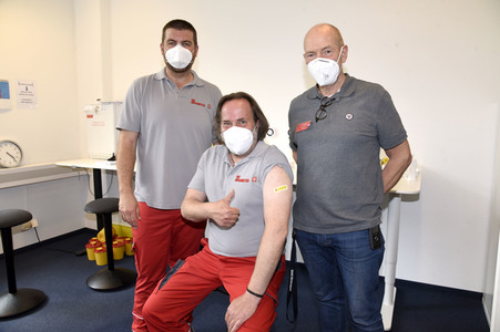 Impfzentrum der Johanniter in Oberhaching