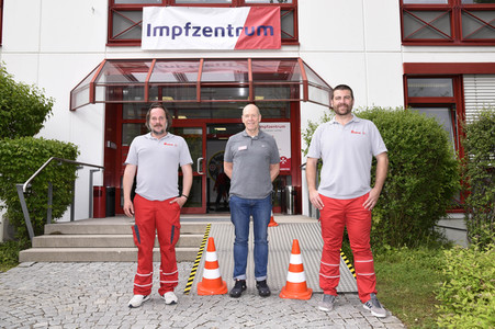 Impfzentrum der Johanniter in Oberhaching