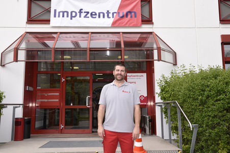 Impfzentrum der Johanniter in Oberhaching