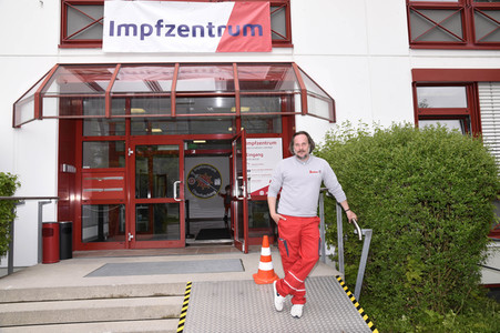 Impfzentrum der Johanniter in Oberhaching