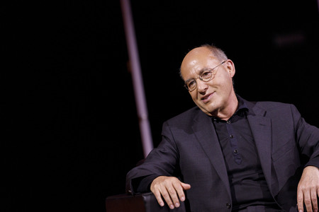 Martin Sonneborn und Gregor Gysi auf der lit.Cologne 2021 in Köln