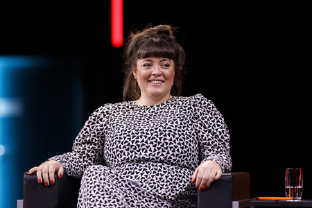 Martin Sonneborn und Gregor Gysi auf der lit.Cologne 2021 in Köln