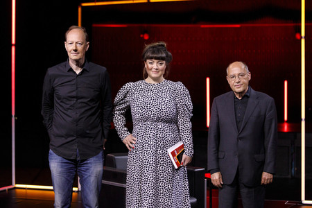 Martin Sonneborn und Gregor Gysi auf der lit.Cologne 2021 in Köln