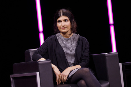 Miryam Schellbach und Shida Bazyar auf der lit.Cologne 2021 in Köln