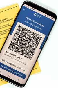 Symbolfoto Digitaler Impfnachweis