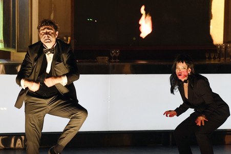 Theaterprobe 'Fabian oder Der Gang vor die Hunde' in Berlin