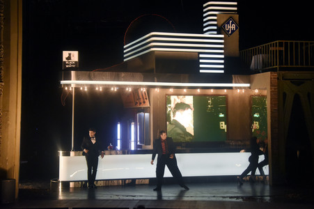 Theaterprobe 'Fabian oder Der Gang vor die Hunde' in Berlin