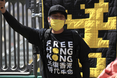 Kundgebung zum 2. Jahrestag des Beginns der Honkong-Proteste in London