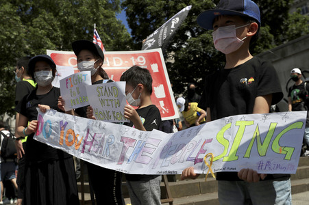 Kundgebung zum 2. Jahrestag des Beginns der Honkong-Proteste in London