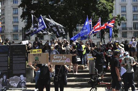 Kundgebung zum 2. Jahrestag des Beginns der Honkong-Proteste in London