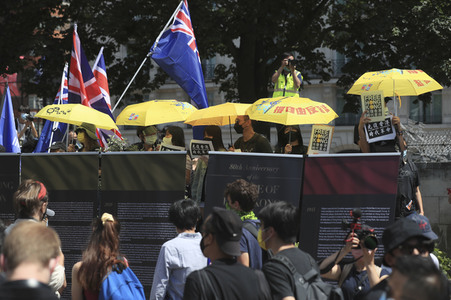 Kundgebung zum 2. Jahrestag des Beginns der Honkong-Proteste in London