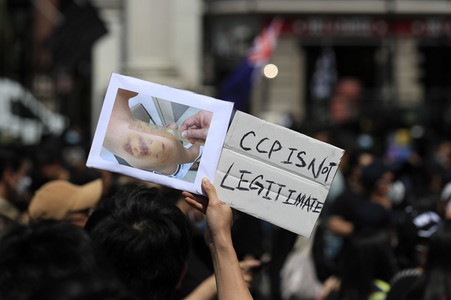 Kundgebung zum 2. Jahrestag des Beginns der Honkong-Proteste in London