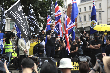 Kundgebung zum 2. Jahrestag des Beginns der Honkong-Proteste in London