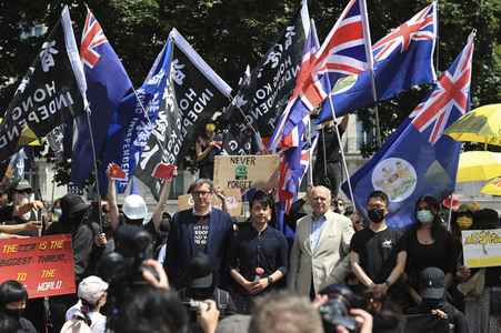 Kundgebung zum 2. Jahrestag des Beginns der Honkong-Proteste in London