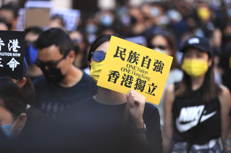 Kundgebung zum 2. Jahrestag des Beginns der Honkong-Proteste in London