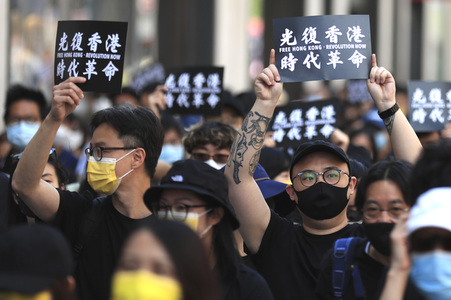 Kundgebung zum 2. Jahrestag des Beginns der Honkong-Proteste in London