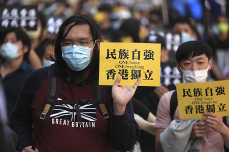 Kundgebung zum 2. Jahrestag des Beginns der Honkong-Proteste in London