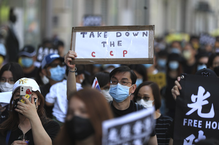 Kundgebung zum 2. Jahrestag des Beginns der Honkong-Proteste in London