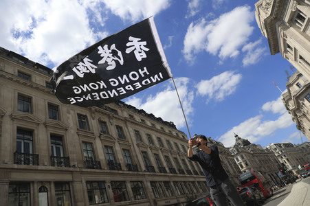 Kundgebung zum 2. Jahrestag des Beginns der Honkong-Proteste in London